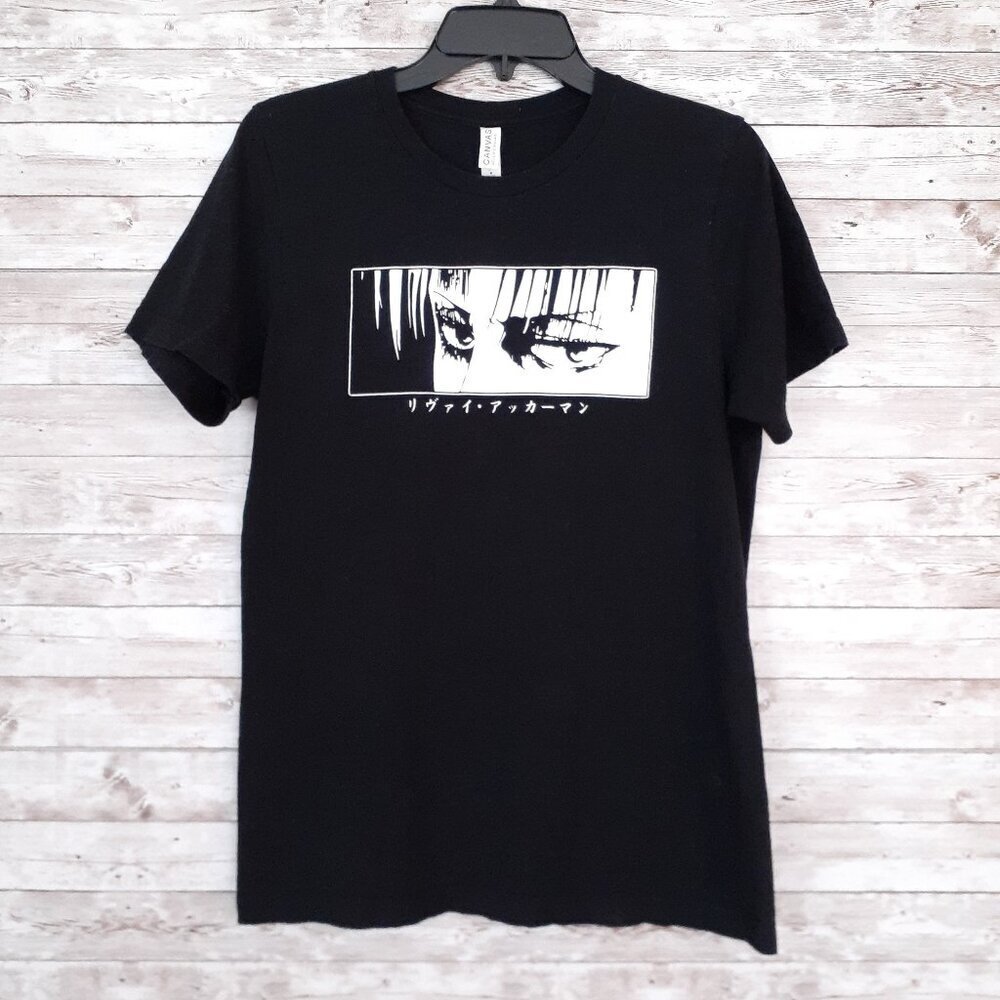 Attack on Titan Anime Shirt Size M Short Sleeve Black 920